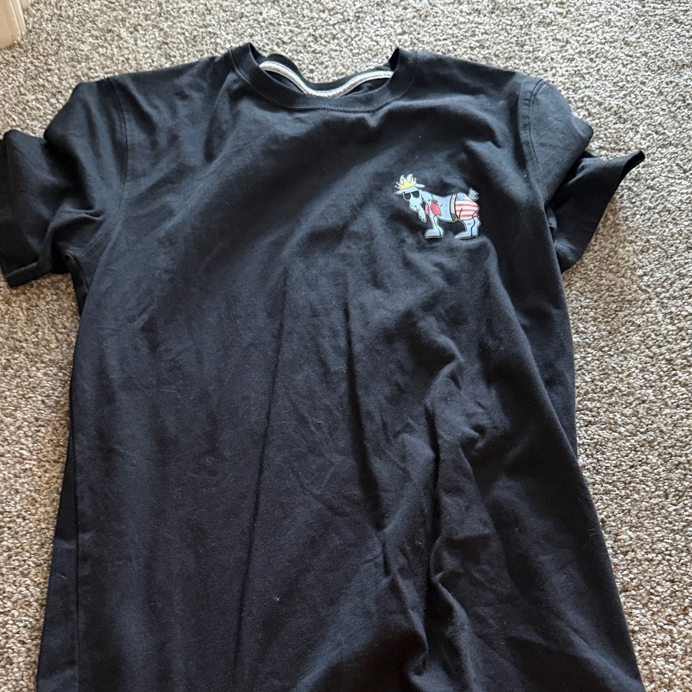 Black Men's Graphic Crew Neck T-Shirt